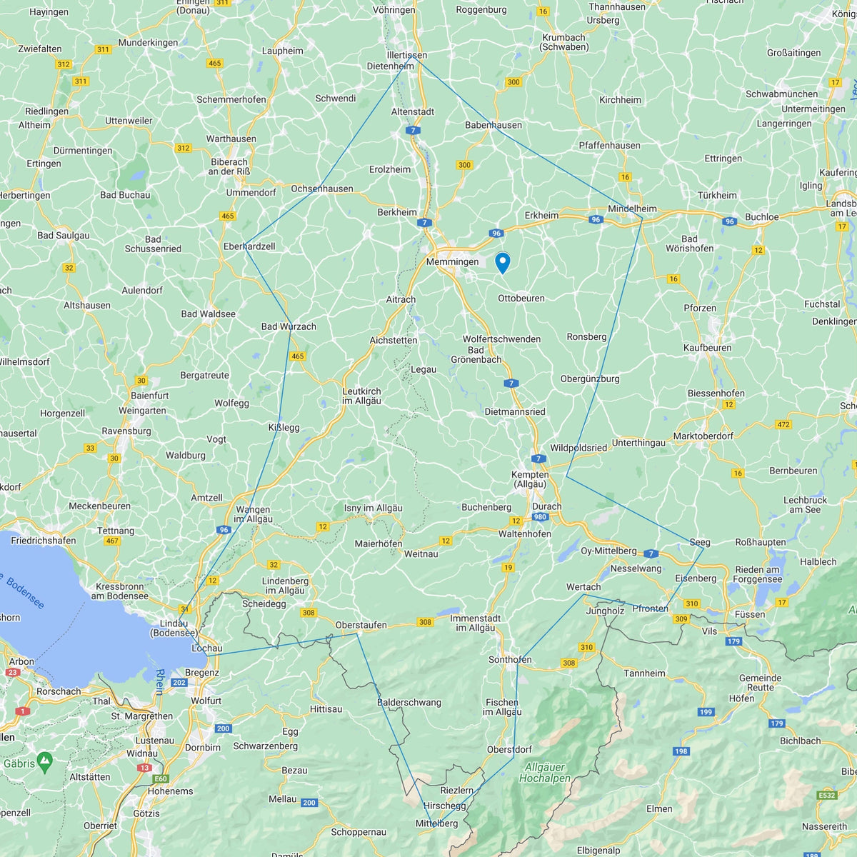 Liefergebiet Ökokiste Allgäu